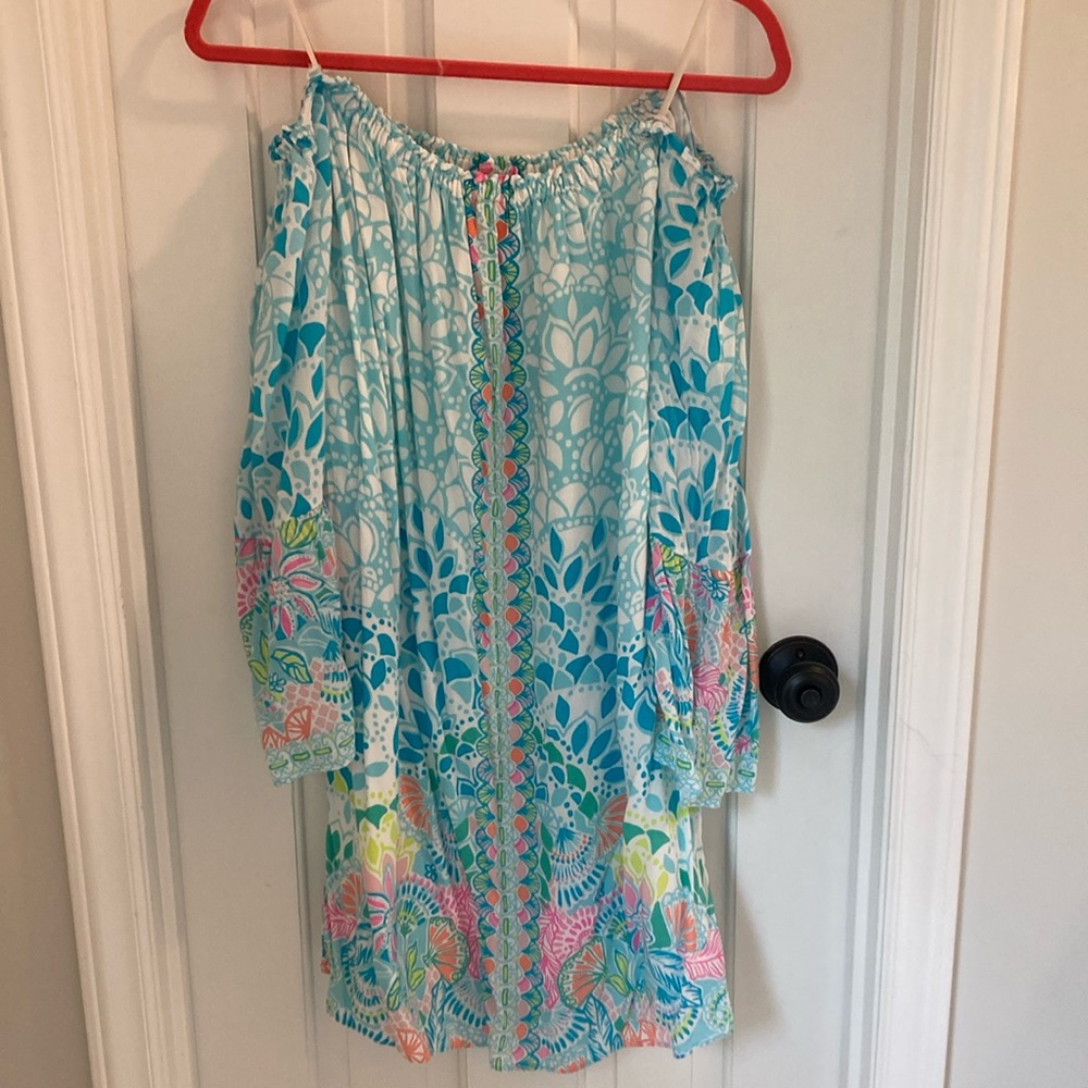 Lilly Pulitzer Blue and Pink Resort Sundress